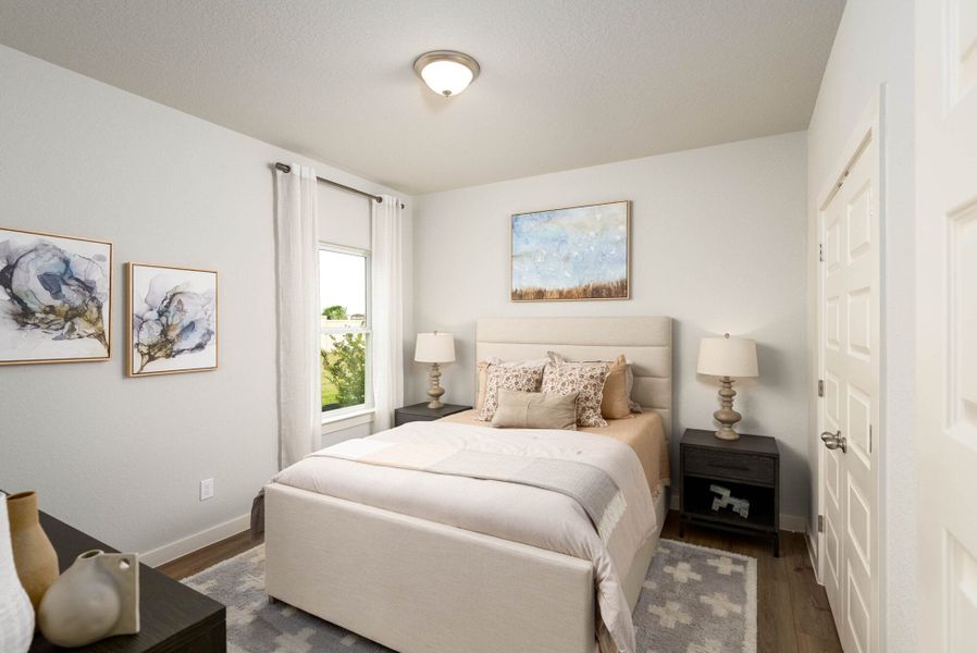 Furnished interior in a model home at Weltner Farms 50’s in New Braunfels (Image 27). Furnished interior in a model home at Weltner Farms 50’s in New Braunfels (Image 27).