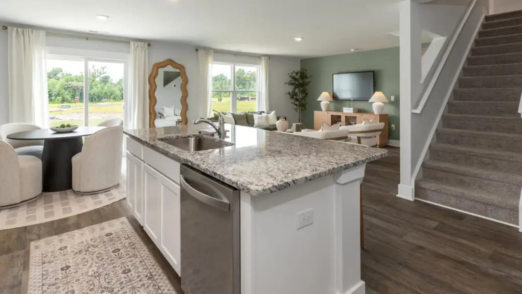 Furnished interior in a model home at Brookside in Richlands (Image 7).