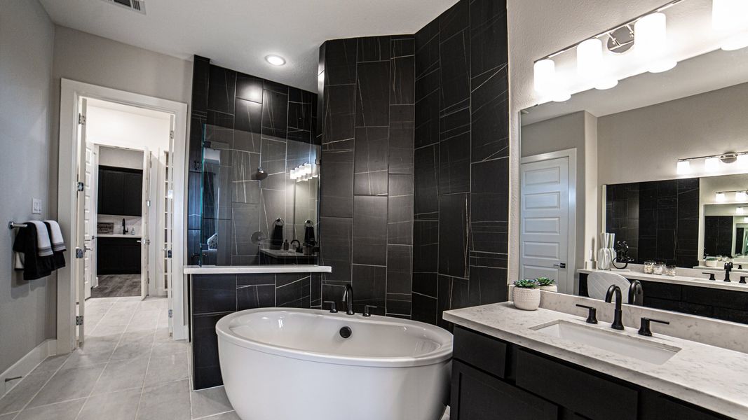 Furnished interior in a model home at Ladera at the Reserve at Mansfield in Mansfield (Image 13).