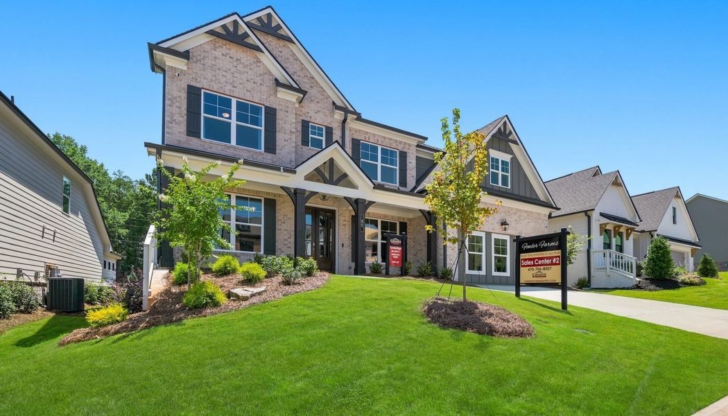 Front exterior of a home in the Fowler Farms community, located in Auburn, GA (Image 29).