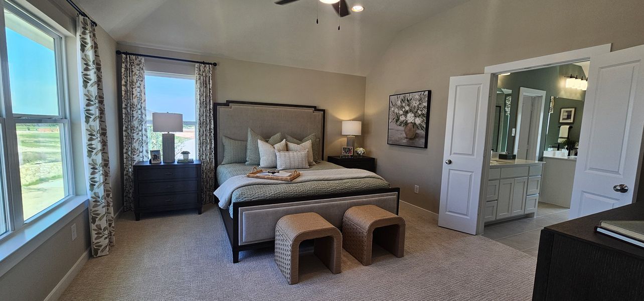 Furnished interior in a model home at Ramble 40s in Celina (Image 19).