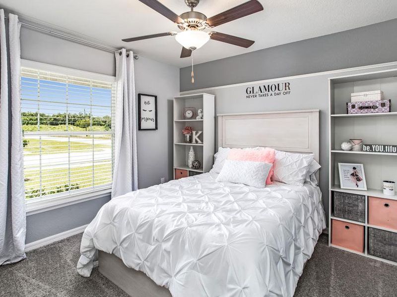 Secondary bedrooms provide space for everyone in your household - Raychel model home in Palmetto, FL