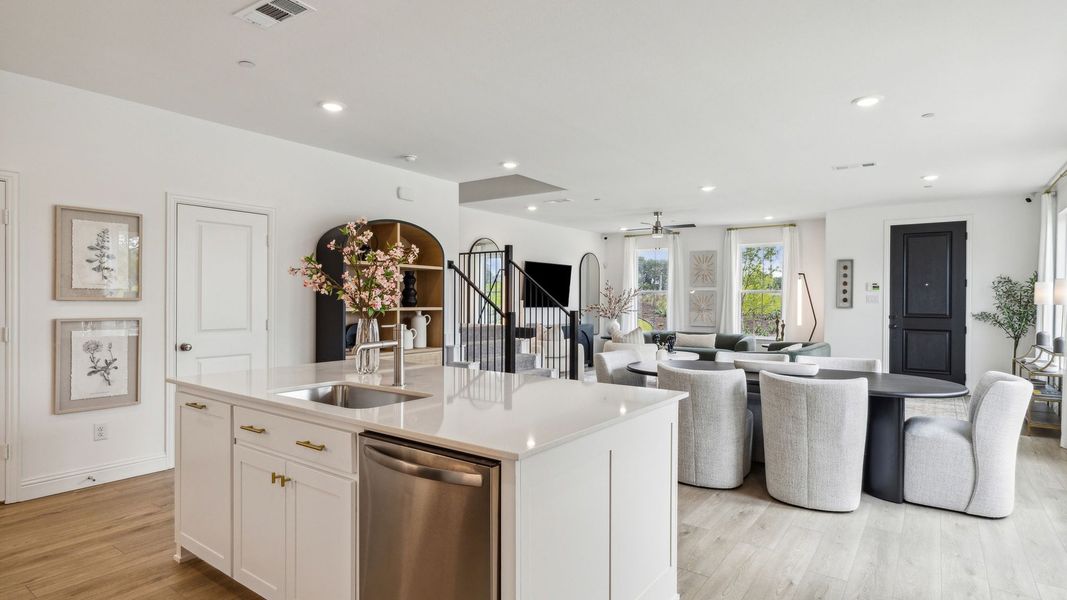 Furnished interior in a model home at Painted Tree – Woodland District in McKinney (Image 29).