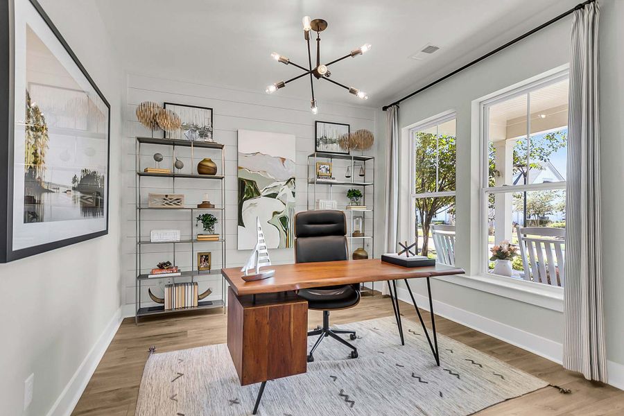 Furnished interior in a model home at Nexton - Midtown - The Park Collection in Summerville (Image 3).