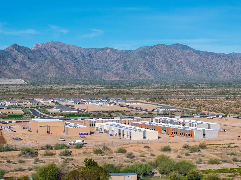 Aerial view of the Sentiero at Windrose community in Waddell, AZ, showing layout and nearby surroundings (Image 12).