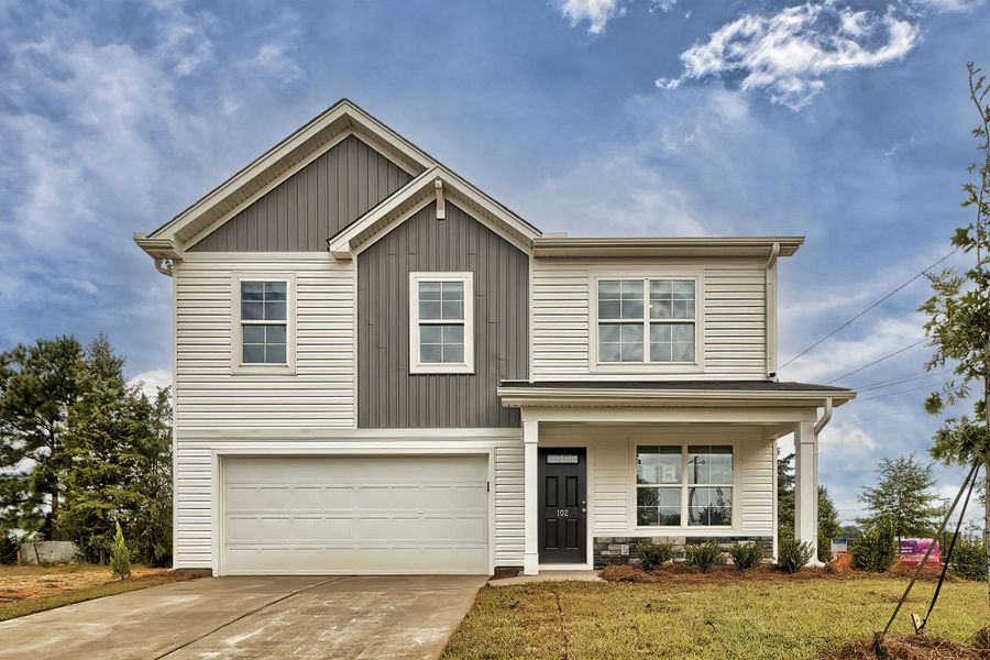 Front exterior of a home in the Hidden Hills community, located in Laurens, SC (Image 3).