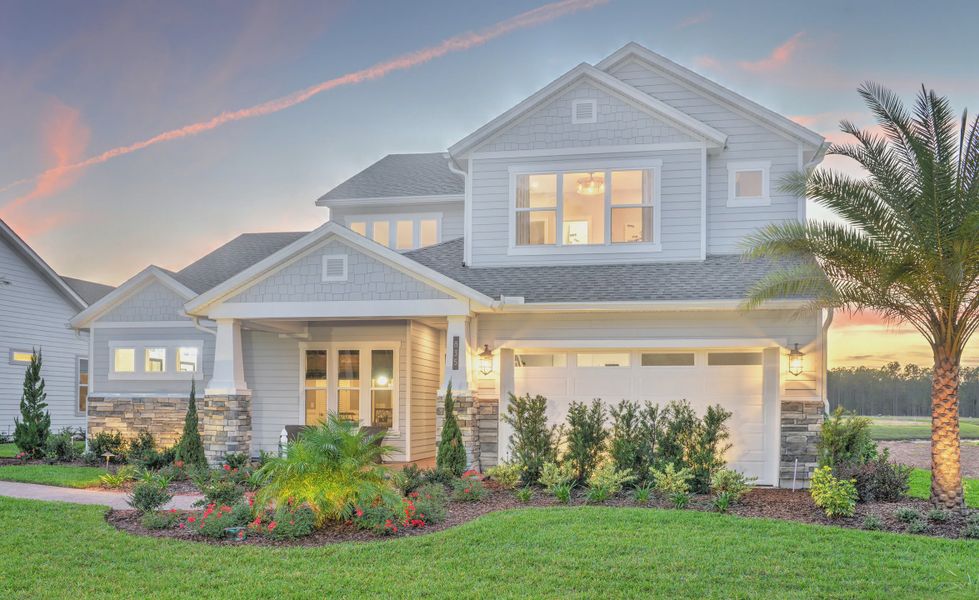 Front exterior of a home in the Middlebourne community, located in St. Johns, FL (Image 4).