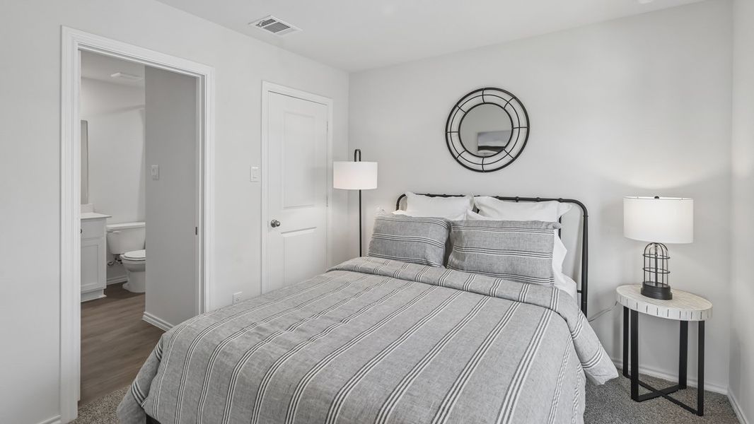 Furnished interior in a model home at Stonewood in Sulphur Springs (Image 33).