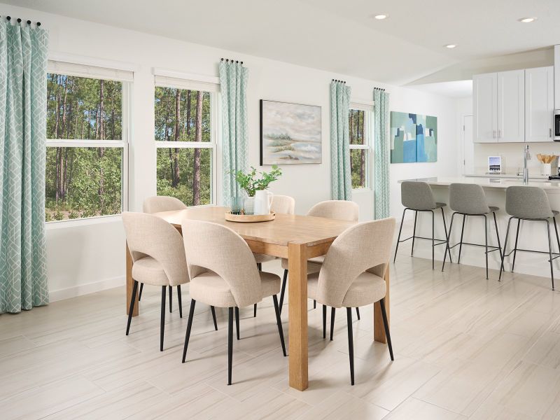 Furnished interior in a model home at Flagler Village - Classic Series in Palm Coast (Image 6).