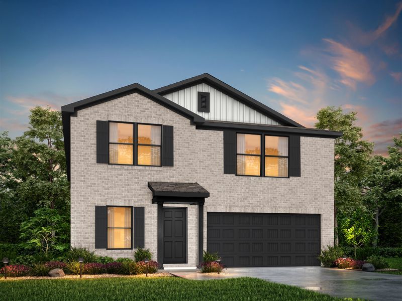 Front exterior of a home in the Cresson Estates community, located in Godley, TX (Image 1). Front exterior of a home in the Cresson Estates community, located in Godley, TX (Image 1).