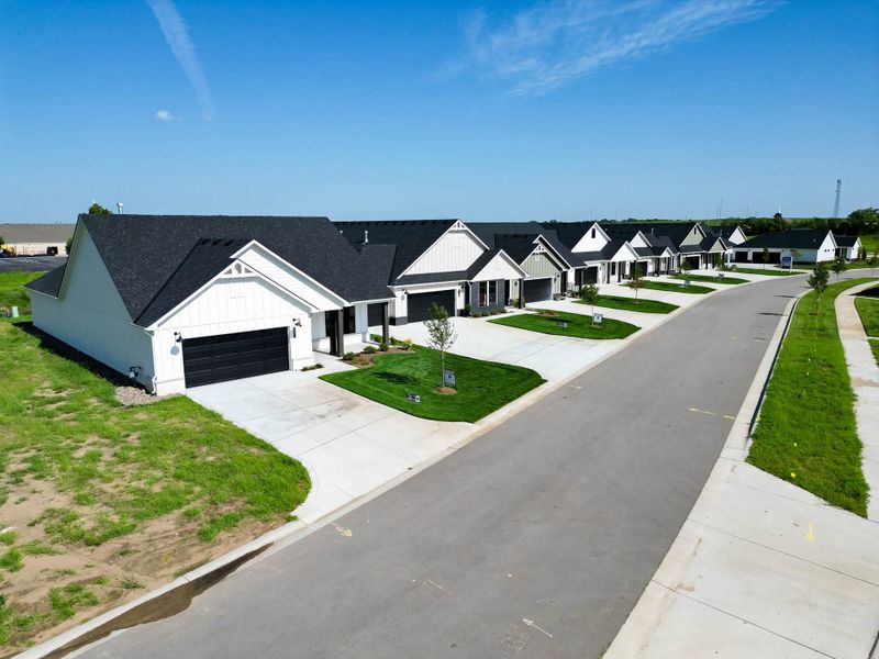 Front exterior of a home in the The Courtyards at The Moorings community, located in Wichita, KS (Image 4).
