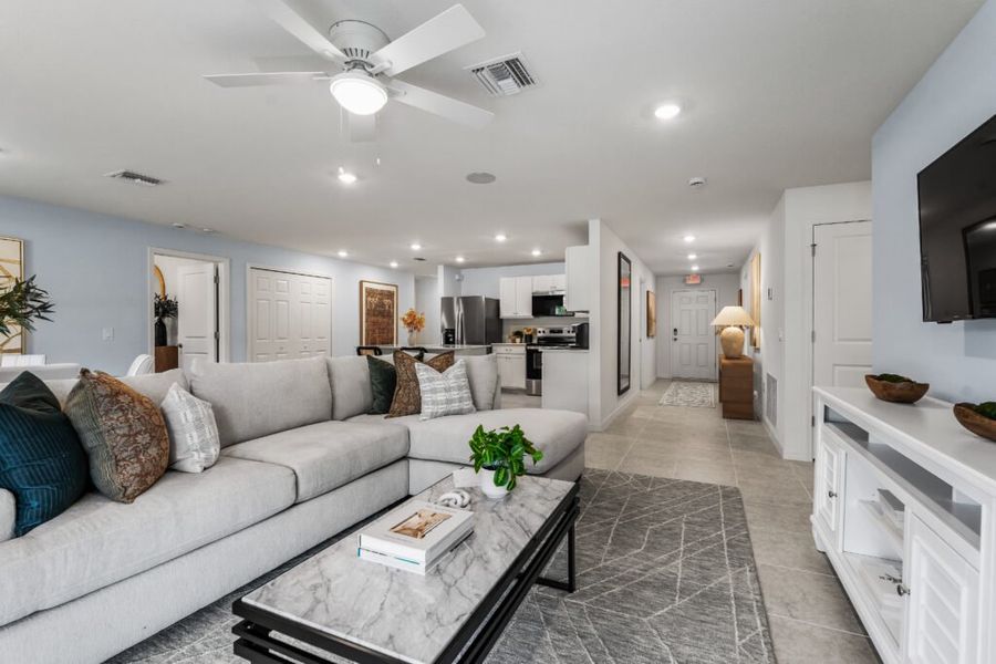 Furnished interior in a model home at LaBelle in Labelle (Image 6).