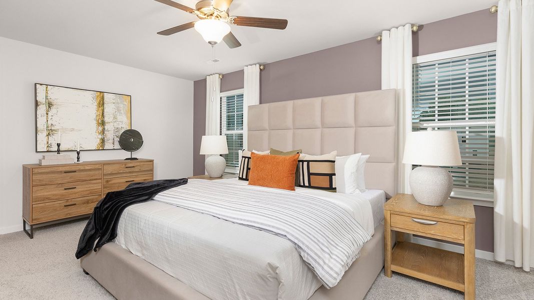 Furnished interior in a model home at Cramer Estates in Gastonia (Image 19).