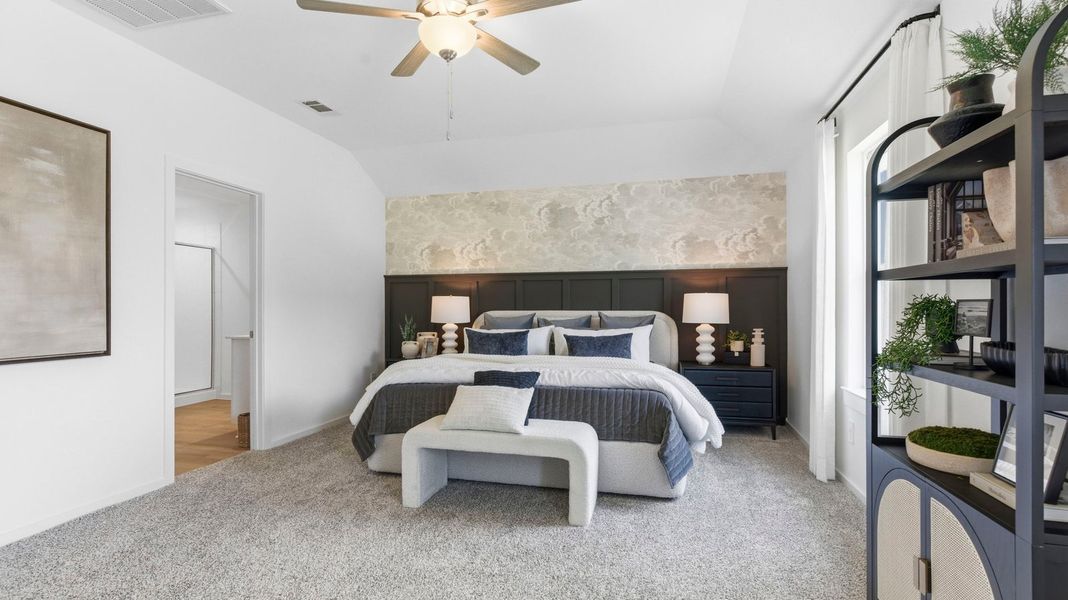 Furnished interior in a model home at Watermark in Alvin (Image 10).