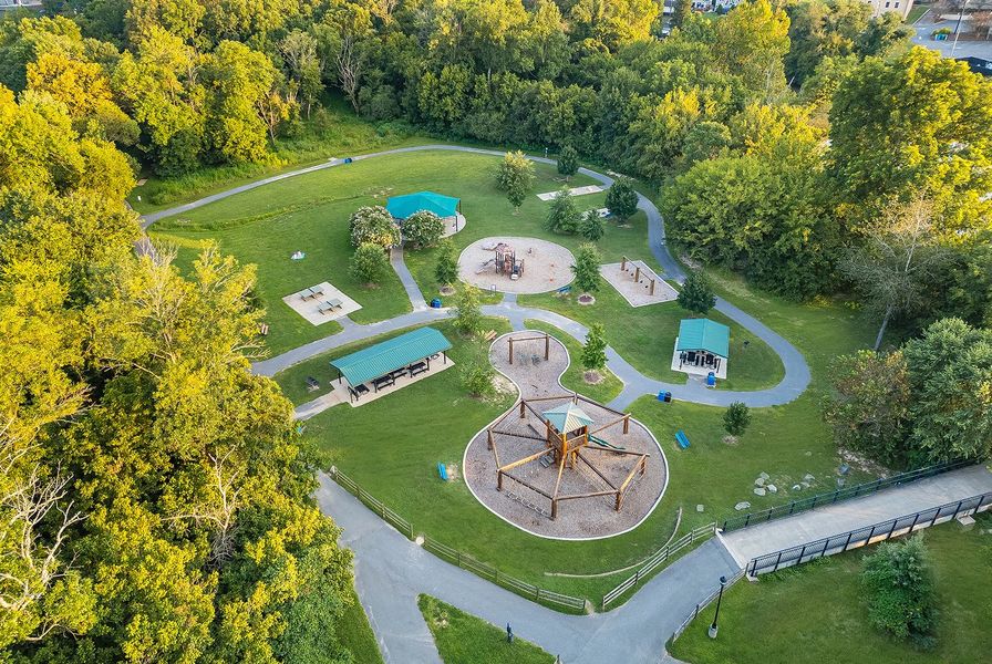 NC Cramerton Aerial Goat Island Park