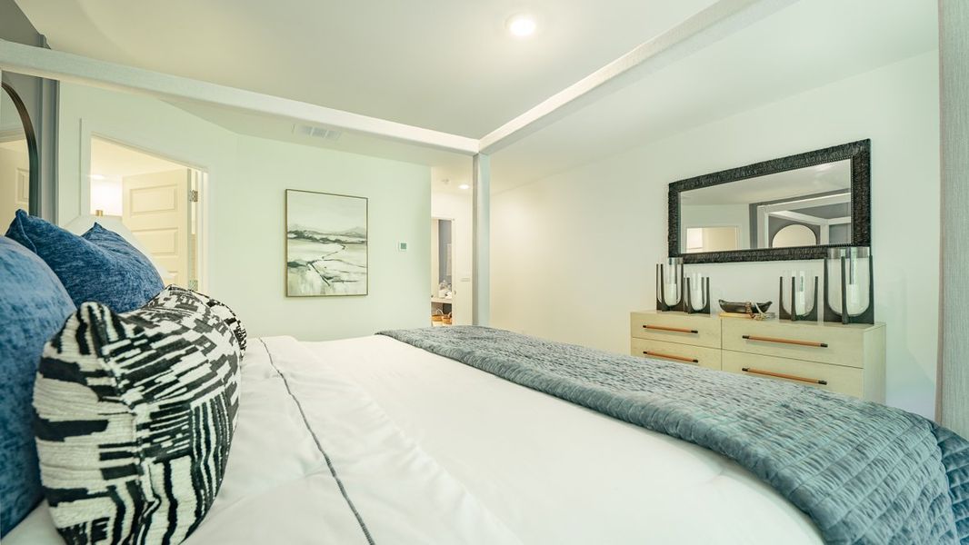 Furnished interior in a model home at Barrett Cove in Marietta (Image 17).