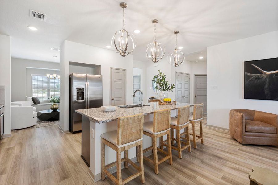 Furnished interior in a model home at Levy Crossing in Killeen (Image 10).