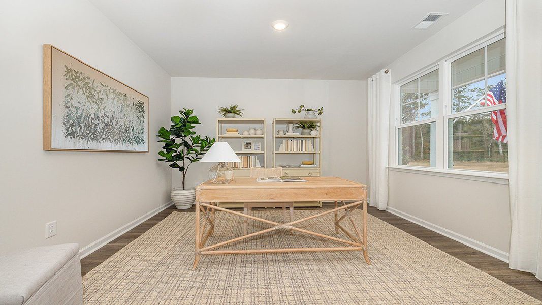 Furnished interior in a model home at Harper Meadows in Loris (Image 12). Furnished interior in a model home at Harper Meadows in Loris (Image 12).