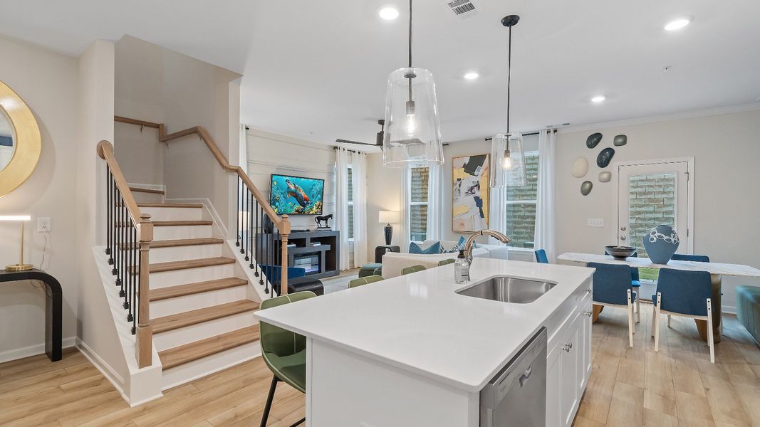 Furnished interior in a model home at Auburn Ridge in Riverdale (Image 15).