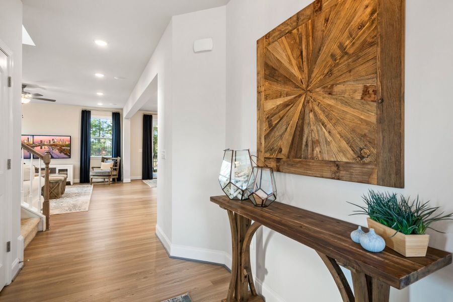 Furnished interior in a model home at Providence Creek in Fuquay Varina (Image 21).