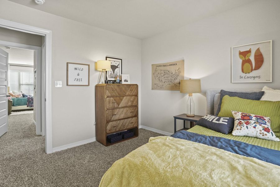 Furnished interior in a model home at Paseos Del Este in Horizon City (Image 9). Furnished interior in a model home at Paseos Del Este in Horizon City (Image 9).