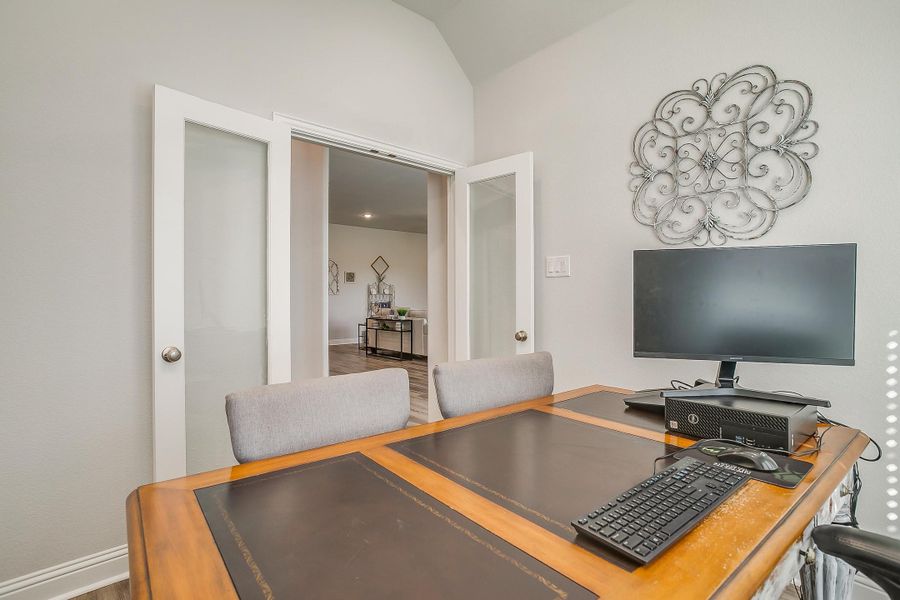 Furnished interior in a model home at Mallard Point in Greenville (Image 46).