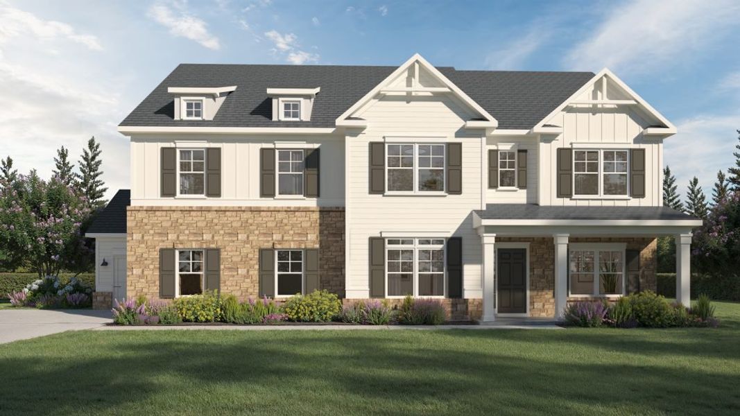 Front exterior of a home in the Walters Creek community, located in Douglasville, GA (Image 3). Front exterior of a home in the Walters Creek community, located in Douglasville, GA (Image 3).