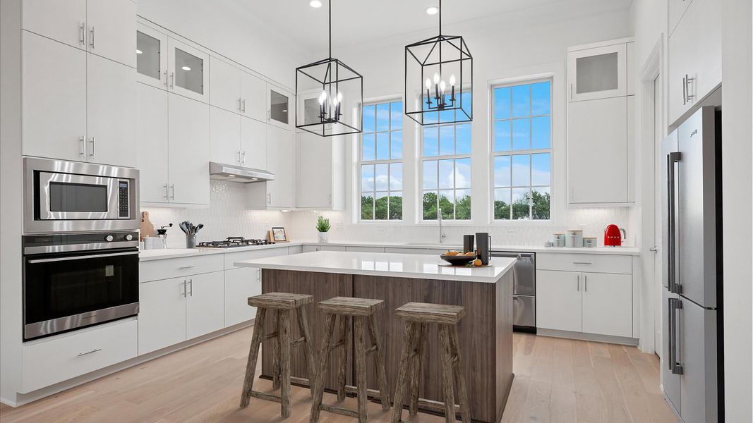 Furnished interior in a model home at Addison Grove in Addison (Image 17).
