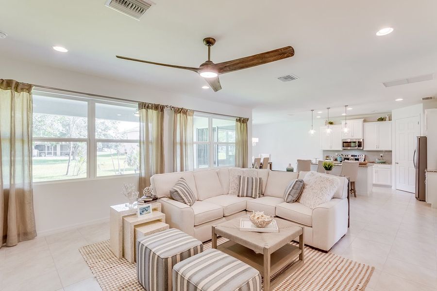 Furnished interior in a model home at Deep Creek Tradition Series in Punta Gorda (Image 5).