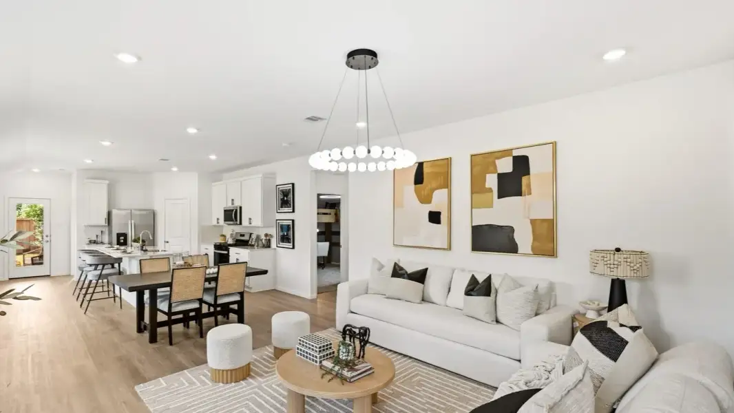 Furnished interior in a model home at Indian Springs in Crosby (Image 5). Furnished interior in a model home at Indian Springs in Crosby (Image 5).