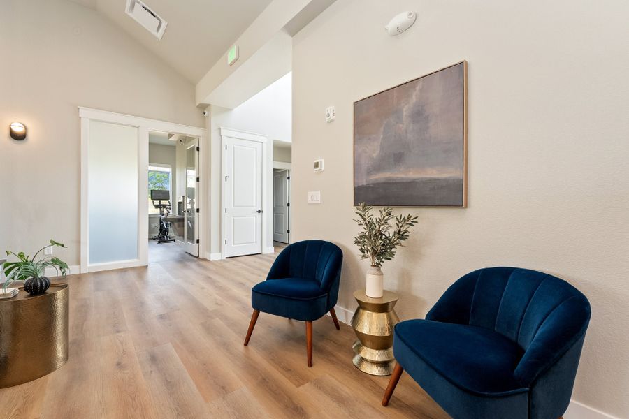 Furnished interior in a model home at Highlands at Fox Hill in Longmont (Image 11). Furnished interior in a model home at Highlands at Fox Hill in Longmont (Image 11).