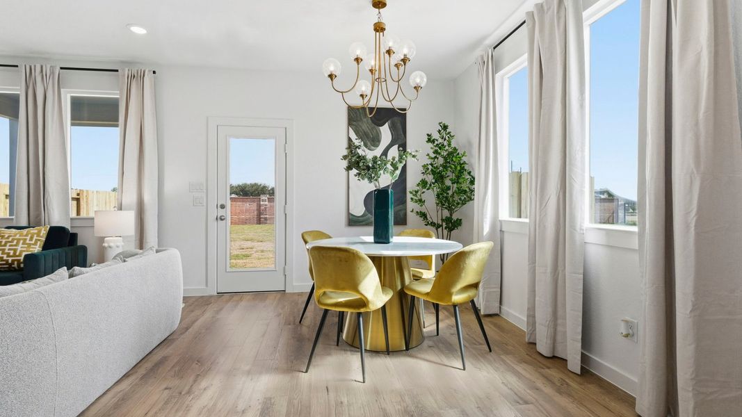 Furnished interior in a model home at Murphy Village in Missouri City (Image 15).