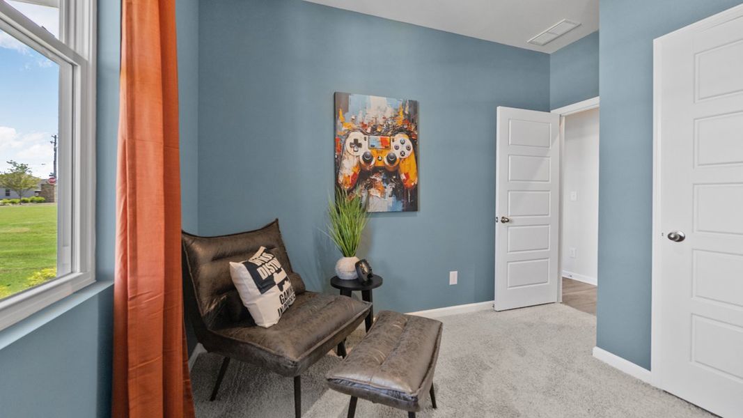 Furnished interior in a model home at Remington Chase in Perry (Image 21). Furnished interior in a model home at Remington Chase in Perry (Image 21).
