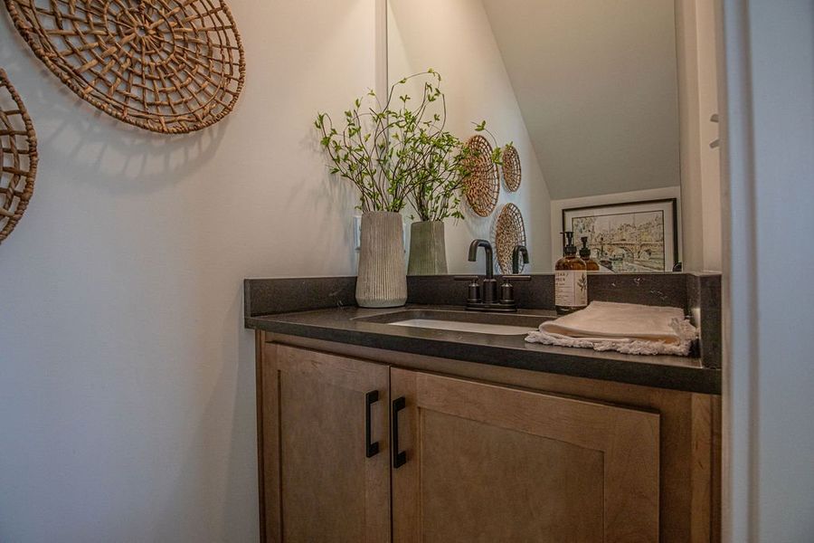 Furnished interior in a model home at The Townhomes at Union Depot in Bartlett (Image 14).