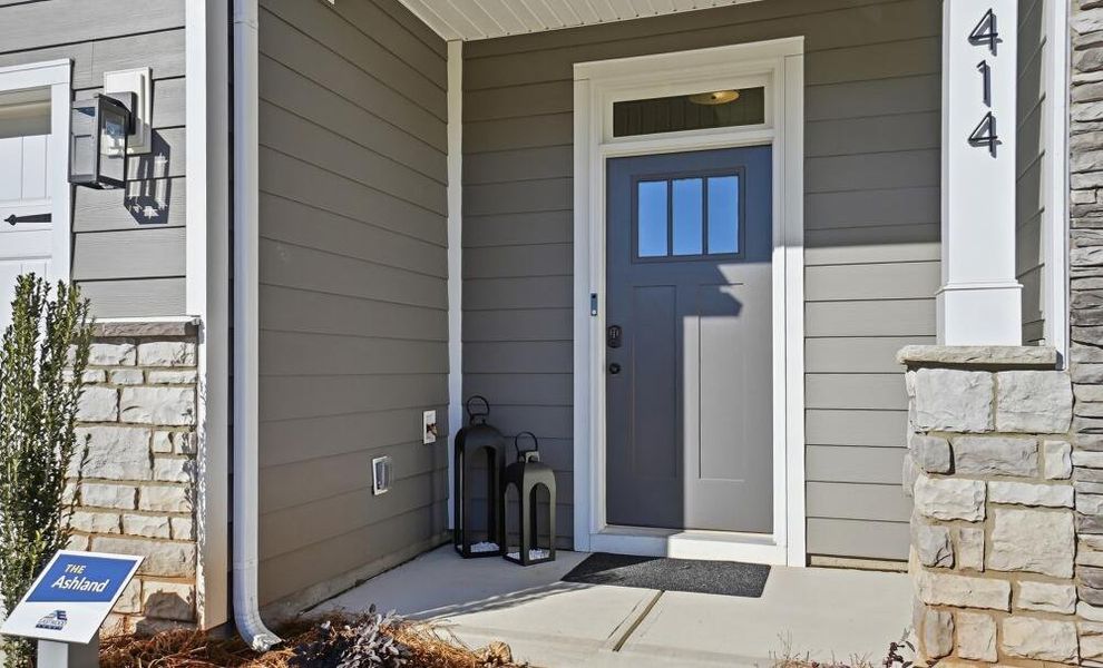 Exterior details of a home in Blythe Mill Townhomes, Waxhaw (Image 15). Exterior details of a home in Blythe Mill Townhomes, Waxhaw (Image 15).
