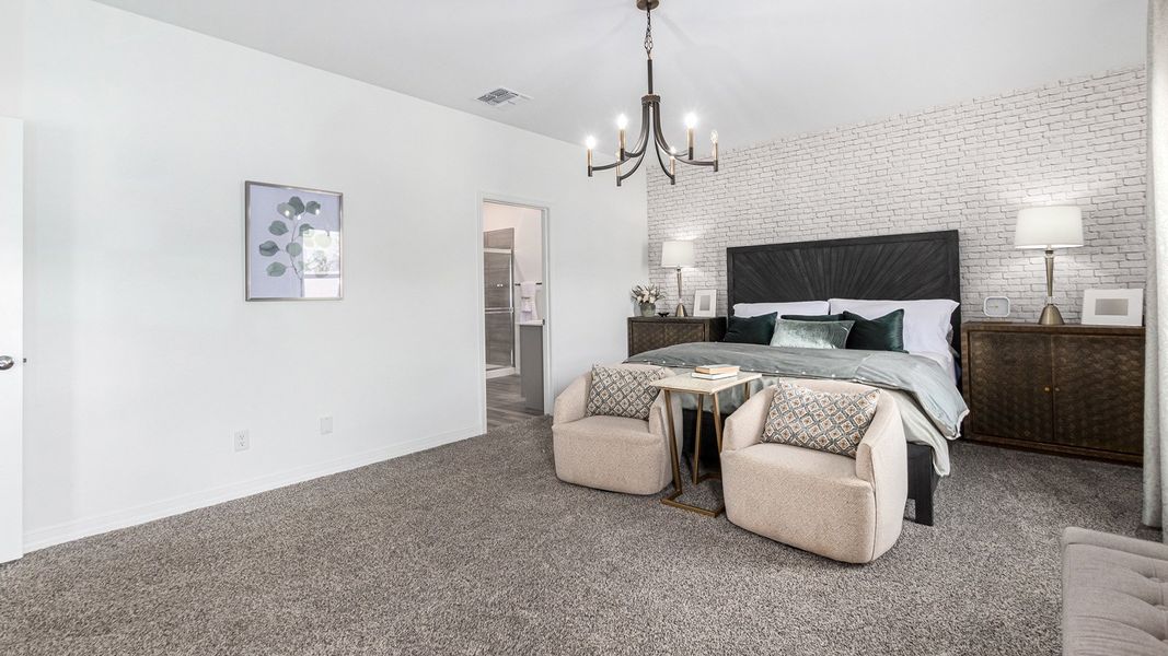 Furnished interior in a model home at Tortolita Trails in Marana (Image 36).