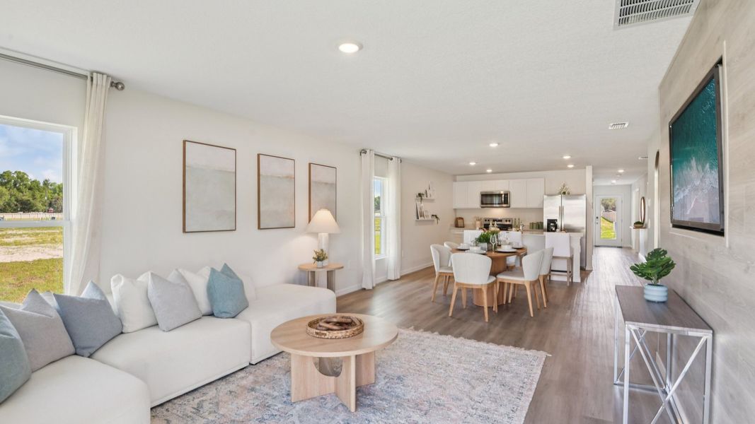 Furnished interior in a model home at Brighton Park in Hudson (Image 4).