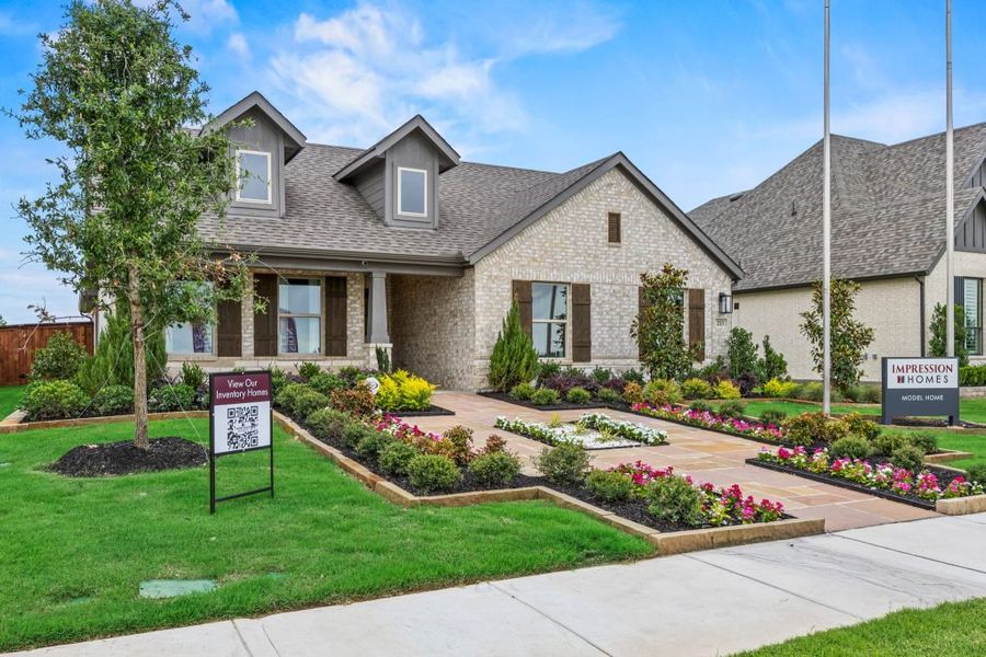 Front exterior of a home in the Myrtle Creek community, located in Waxahachie, TX (Image 2).