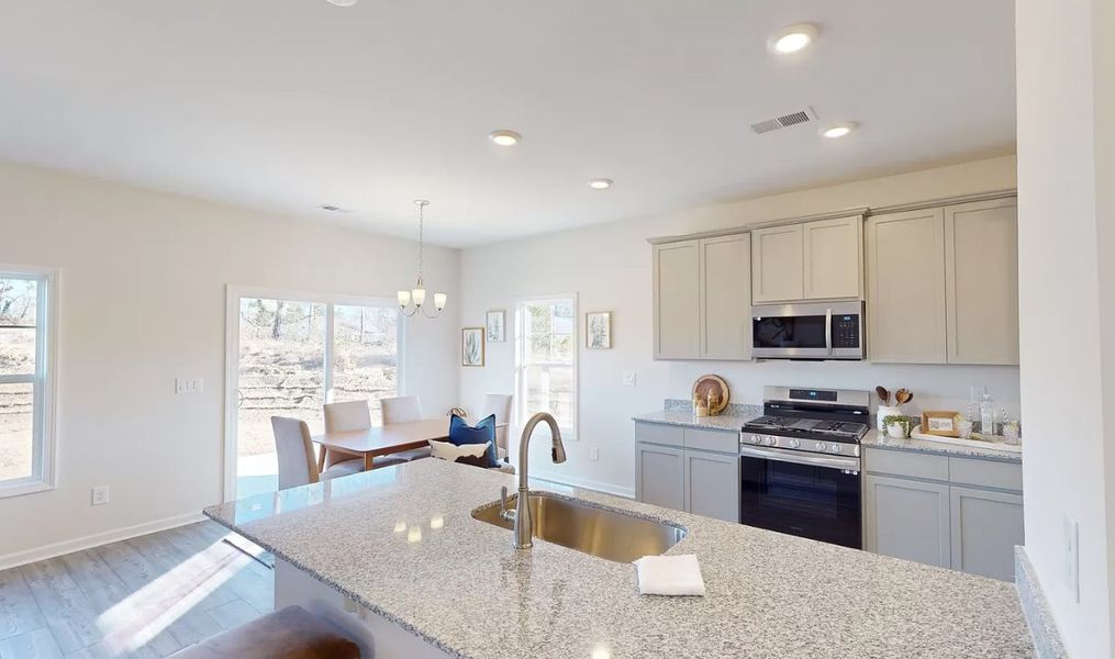 Furnished interior in a model home at Portrait Hills in Aiken (Image 5).