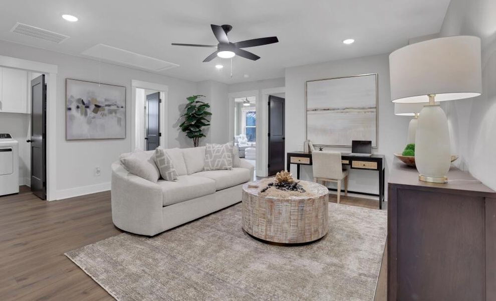 Furnished interior in a model home at Villas at Dawsonville Townhomes in Dawsonville (Image 16).