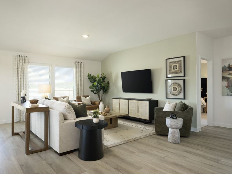 Furnished interior in a model home at Morgan Farms in Josephine (Image 8). Furnished interior in a model home at Morgan Farms in Josephine (Image 8).