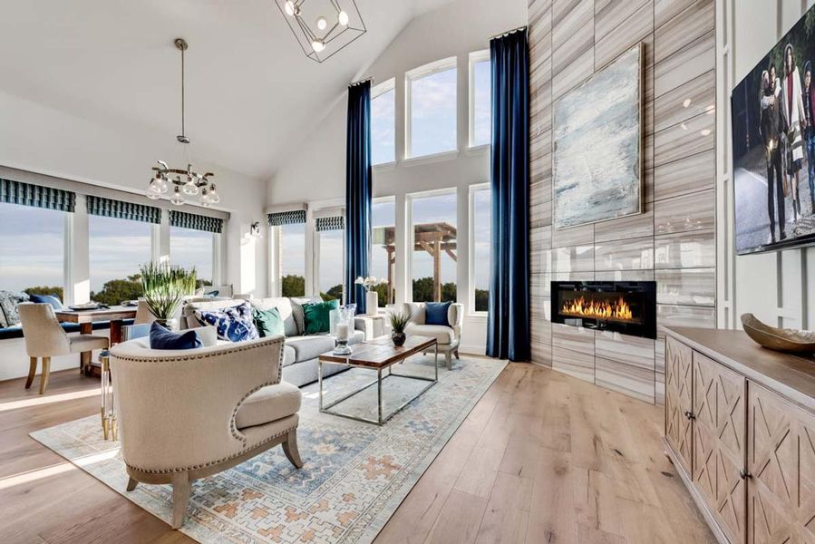 Furnished interior in a model home at Goodland in Prairie Ridge in Venus (Image 19).