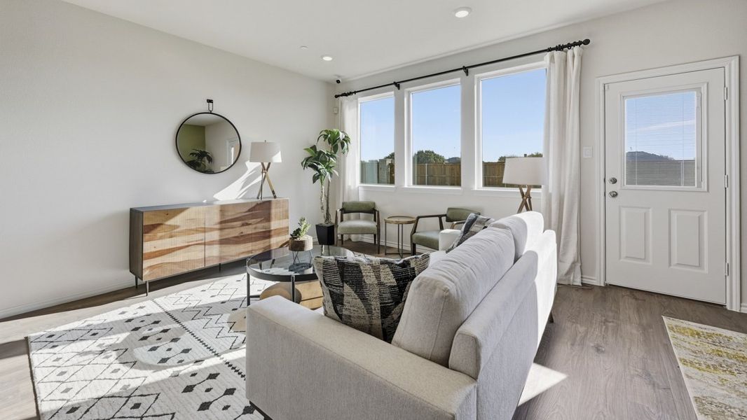 Furnished interior in a model home at Arbor Trails South in Princeton (Image 30).