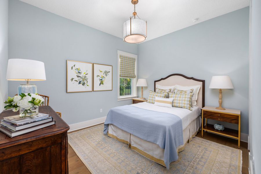 Furnished interior in a model home at Hidden Creek at SilverLeaf 80' Gold Series in St. Augustine (Image 37).