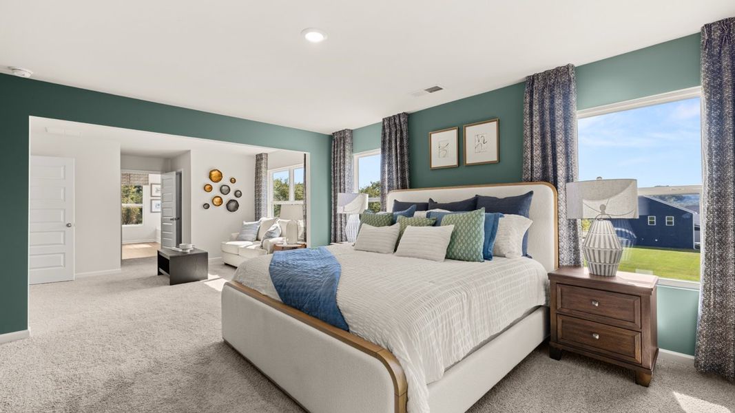 Furnished interior in a model home at Jackson Landing in Jefferson (Image 25).