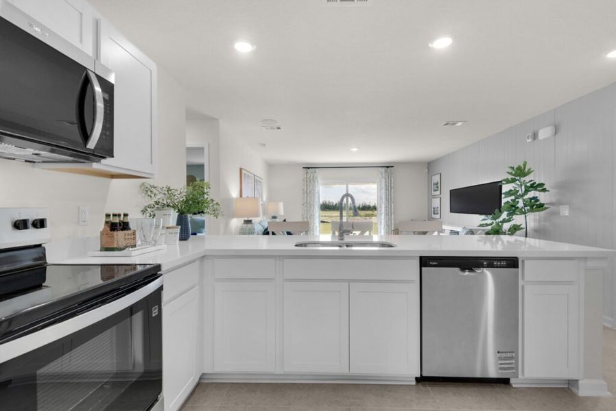 Furnished interior in a model home at Salt Creek At Mexico Beach in Mexico Beach (Image 15).