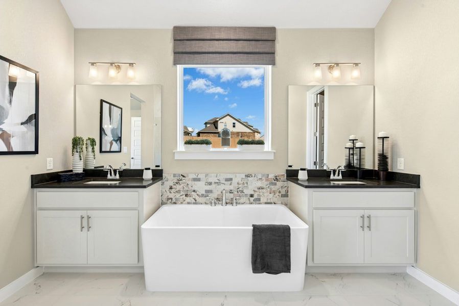 Furnished interior in a model home at The Colony in Bastrop (Image 26). Furnished interior in a model home at The Colony in Bastrop (Image 26).