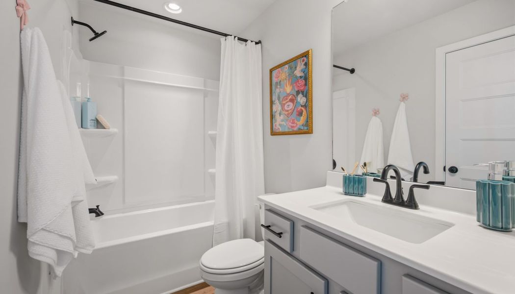 Furnished interior in a model home at Garland Meadows in Cartersville (Image 26).