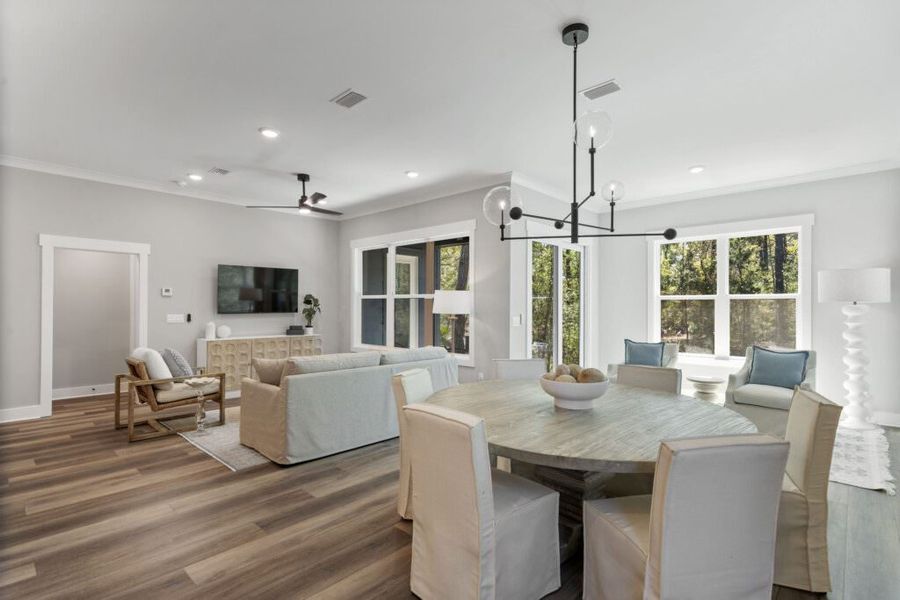 Furnished interior in a model home at The Shoal in Santa Rosa Beach (Image 6).