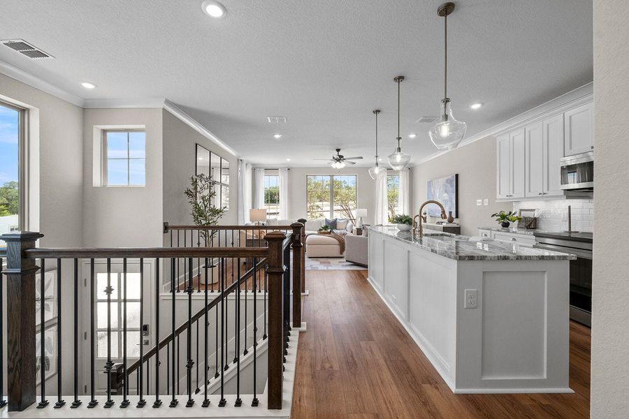 Furnished interior in a model home at Friedrich Hill in San Antonio (Image 6).